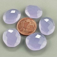 Calcedonia Lilla Briolette Forma Irregolare Sfaccettato Fatto a Mano 12-16mm 1pz Calcedonia Lilla Briolette Forma Irregolare Sfaccettato Fatto a Mano 12-16mm 1pz