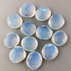 Opalina Idrotermale Briolette Forma Irregolare Sfaccettato Fatto a Mano 12-16mm 1pz