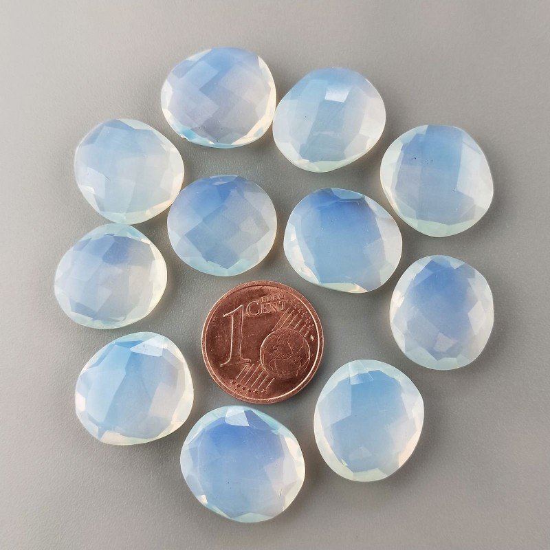 Opalina Idrotermale Briolette Forma Irregolare Sfaccettato Fatto a Mano 12-16mm 1pz