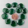 Quarzo Verde Smeraldo Idrotermale Briolette Forma Irregolare Sfaccettato Fatto a Mano 12-16mm 1pz