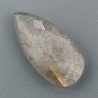 Quarzo Rutillato Oro Briolette Forma Goccia Piatta Sfaccetata Fatto a Mano 32X16mm 25,35 Carati 1pz