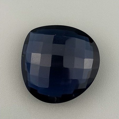 Cianite Idrotermale Briolette Forma Cuore Sfaccettato Fatto a Mano 25mm 32,50Carati 1pz