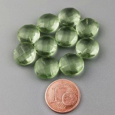Ametista Verde Prasiolite Idrotermale Briolette Forma Quadrato Sfaccettato Fatto a Mano 12mm Mezzo Forato 1pz Ametista Verde Prasiolite Idrotermale Briolette Forma Quadrato Sfaccettato Fatto a Mano 12mm Mezzo Forato 1pz