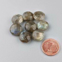 Labradorite Naturale Forma Tondo Piatto Sfaccettato Fatto a Mano 12mm 1pz Labradorite Naturale Forma Tondo Piatto Sfaccettato Fatto a Mano 12mm 1pz
