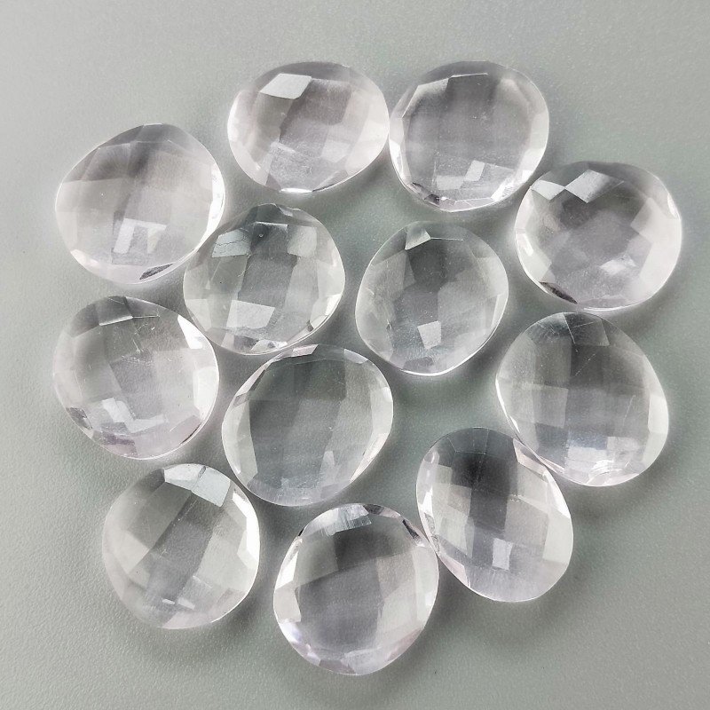 Acquamarina Rosa Morganite Idrotermale Briolette Forma Irregolare Sfaccettato Fatto a Mano 11-17mm 1pz