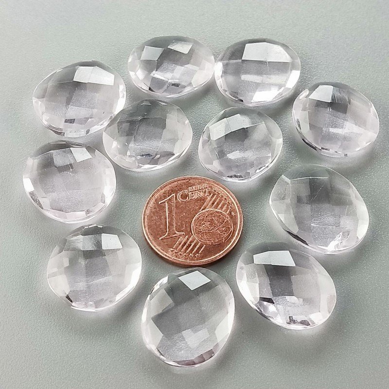 Acquamarina Rosa Morganite Idrotermale Briolette Forma Irregolare Sfaccettato Fatto a Mano 11-17mm 1pz
