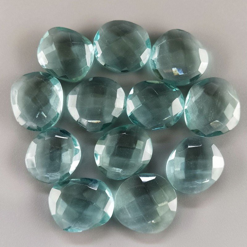 Tormalina Paraiba Chiaro Idrotermale Briolette Forma Irregolare Sfaccettato Fatto a Mano 12-16mm 1pz