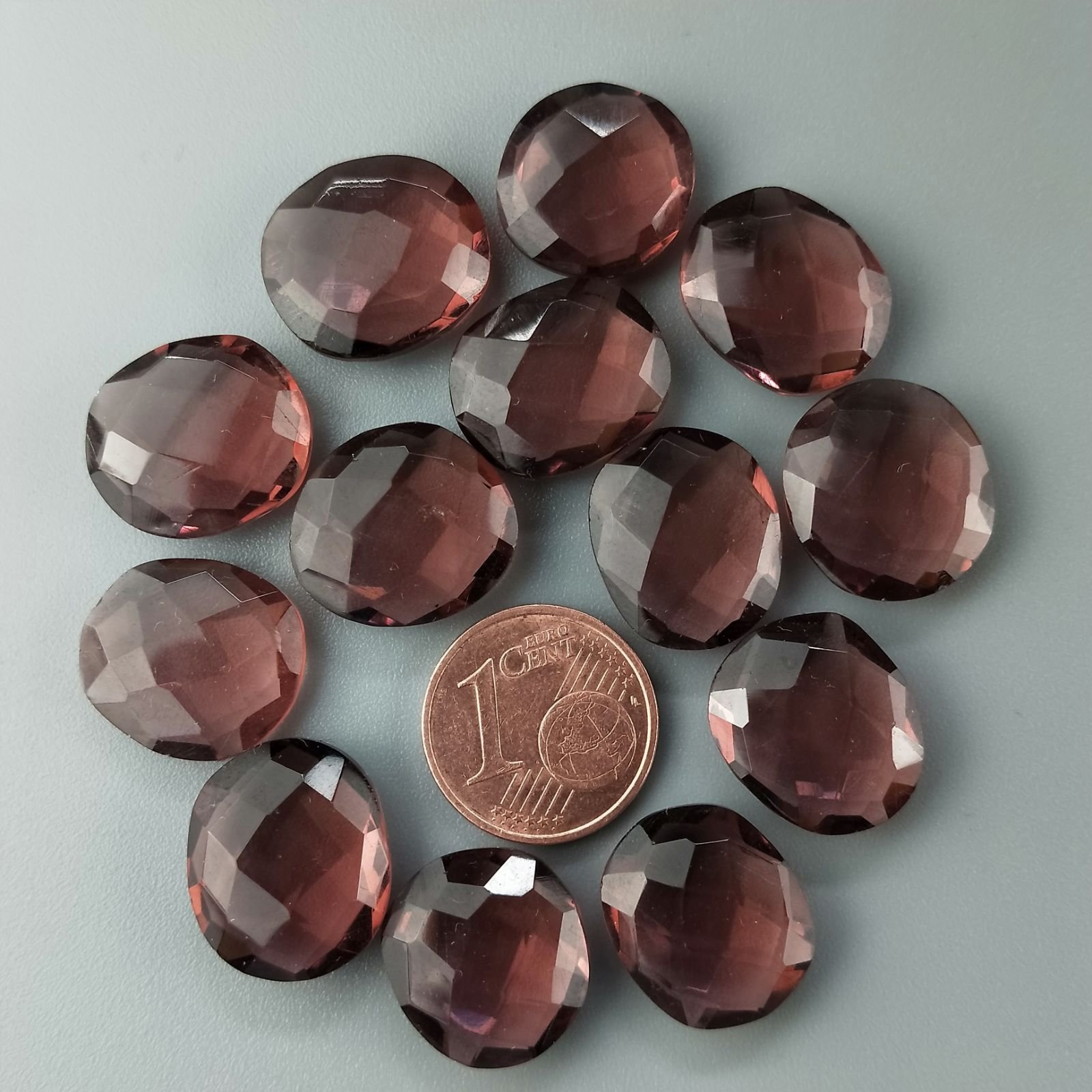 Tormalina Idrotermale Briolette Forma Irregolare Sfaccettato Fatto a Mano 12-16mm 1pz