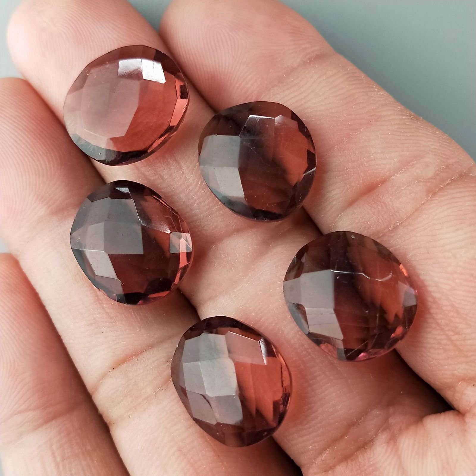 Tormalina Idrotermale Briolette Forma Irregolare Sfaccettato Fatto a Mano 12-16mm 1pz