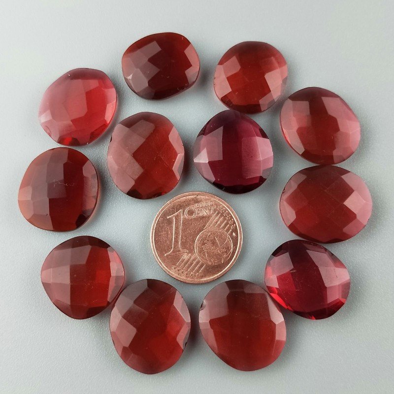 Tormalina Rosa Idrotermale Briolette Forma Irregolare Sfaccettato Fatto a Mano 12-16mm 1pz
