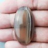Fluorite Naturale Forma Ovale Piatto Cabochon Liscio Fatto a Mano 41X22X7mm 12,75gm 1pz