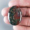 Eliotropio Naturale Forma Ovale Piatto Cabochon Liscio Fatto a Mano 35X24X6mm 8,60gm 1pz