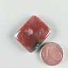 Eliotropio Naturale Forma Rettangolare Piatto Cabochon Liscio Fatto a Mano 18X22X5mm 3,90gm 1pz
