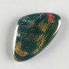 Eliotropio Naturale Forma Fantasia Piatto Cabochon Liscio Fatto a Mano 40X25X6mm 9,40gm 1pz