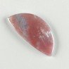 Eliotropio Naturale Forma Fantasia Piatto Cabochon Liscio Fatto a Mano 36X17X4mm 3,60gm 1pz