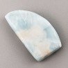 Larimar Grezzo Naturale Forma Fantasia Piatto Cabochon Liscio Fatto a Mano 22X13mm 3,07gm 1pz