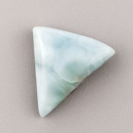 Larimar Grezzo Naturale Forma Triangolo Piatto Cabochon Liscio Fatto a Mano 17X17mm 2,04gm 1pz