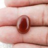 Corniola Naturale Forma Ovale Piatto Cabochon Liscio Fatto a Mano 15X11X4mm 7,00 Carati 1pz