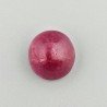 Giada Rubino Forma Ovale Piatto Cabochon Liscio Fatto a Mano 14X13X9mm 11+ Carati 1pz