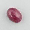 Giada Rubino Forma Ovale Piatto Cabochon Liscio Fatto a Mano 17X13X8mm 13,95 Carati 1pz