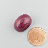 Giada Rubino Forma Ovale Piatto Cabochon Liscio Fatto a Mano 17X13X8mm 13,95 Carati 1pz