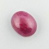 Giada Rubino Forma Ovale Piatto Cabochon Liscio Fatto a Mano 16X13X7-8mm 10,00+ Carati 1pz