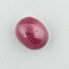 Giada Rubino Forma Ovale Piatto Cabochon Liscio Fatto a Mano 15X13X7mm 11,70 Carati 1pz