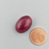 Giada Rubino Forma Ovale Piatto Cabochon Liscio Fatto a Mano 18X13X7mm 13,60 Carati 1pz