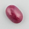 Giada Rubino Forma Ovale Piatto Cabochon Liscio Fatto a Mano 19X13X8mm 16,75 Carati 1pz
