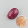 Giada Rubino Forma Ovale Piatto Cabochon Liscio Fatto a Mano 19X13X8mm 16,75 Carati 1pz