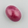 Giada Rubino Forma Ovale Piatto Cabochon Liscio Fatto a Mano 18X13X9mm 17,30 Carati 1pz