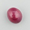 Giada Rubino Forma Ovale Piatto Cabochon Liscio Fatto a Mano 15X13X8mm 12,80 Carati 1pz