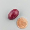 Giada Rubino Forma Ovale Piatto Cabochon Liscio Fatto a Mano 18X12X10mm 19,90 Carati 1pz