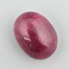 Giada Rubino Forma Ovale Piatto Cabochon Liscio Fatto a Mano 19X14X9mm 19 Carati 1pz