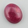 Giada Rubino Forma Ovale Piatto Cabochon Liscio Fatto a Mano 18X15X6mm 12,80 Carati 1pz