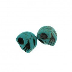 Aulite turchese forma teschio 17mm 1pz