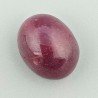 Giada Rubino Forma Ovale Piatto Cabochon Liscio Fatto a Mano 17X13X9mm 17,20 Carati 1pz