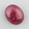 Giada Rubino Forma Ovale Piatto Cabochon Liscio Fatto a Mano 18X15X7mm 16,60 Carati 1pz