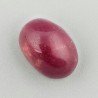 Giada Rubino Forma Ovale Piatto Cabochon Liscio Fatto a Mano 17X12X9mm 15,75 Carati 1pz