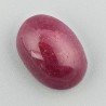 Giada Rubino Forma Ovale Piatto Cabochon Liscio Fatto a Mano 15,10 Carati 1pz