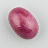 Giada Rubino Forma Ovale Piatto Cabochon Liscio Fatto a Mano 19X13X10mm 19,75 Carati 1pz