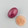 Giada Rubino Forma Ovale Piatto Cabochon Liscio Fatto a Mano 19X13X10mm 19,75 Carati 1pz