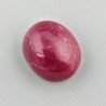 Giada Rubino Forma Ovale Piatto Cabochon Liscio Fatto a Mano 17X14X9mm 17,50 Carati 1pz