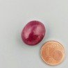 Giada Rubino Forma Ovale Piatto Cabochon Liscio Fatto a Mano 17X14X9mm 17,50 Carati 1pz