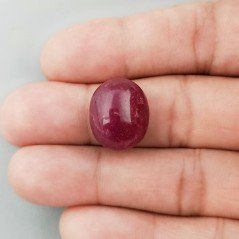 Giada Rubino Forma Ovale Piatto Cabochon Liscio Fatto a Mano 17X14X9mm 17,50 Carati 1pz Giada Rubino Forma Ovale Piatto Cabochon Liscio Fatto a Mano 17X14X9mm 17,50 Carati 1pz
