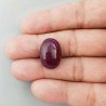 Giada Rubino Forma Ovale Piatto Cabochon Liscio Fatto a Mano 19X14X7mm 16,65 Carati 1pz