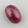Giada Rubino Forma Ovale Piatto Cabochon Liscio Fatto a Mano 19X13X9mm 19,20 Carati 1pz