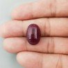 Giada Rubino Forma Ovale Piatto Cabochon Liscio Fatto a Mano 19X13X9mm 19,20 Carati 1pz