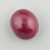 Giada Rubino Forma Ovale Piatto Cabochon Liscio Fatto a Mano 15X13X9mm 13,55 Carati 1pz