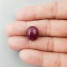Giada Rubino Forma Ovale Piatto Cabochon Liscio Fatto a Mano 15X13X9mm 13,55 Carati 1pz
